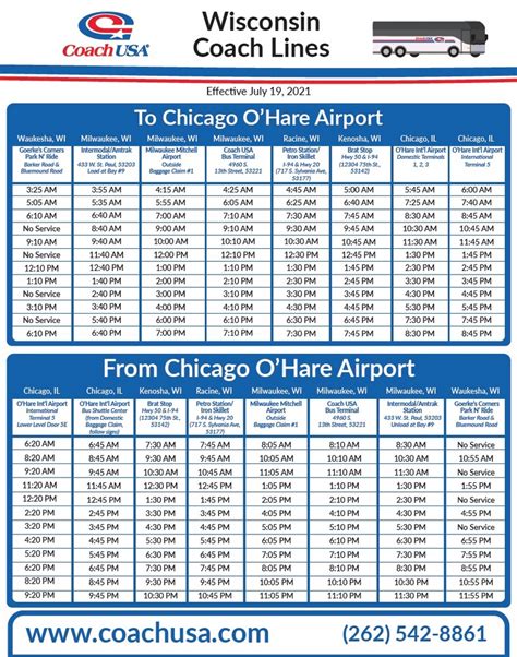 coach usa bus schedule pdf